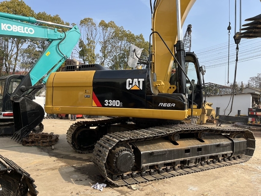 CAT 330D2 Excavadora usada com cilindro hidráulico Liyuan e balde de 0,3M3 em bom estado