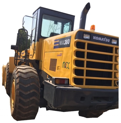 Excelente estado Komatsu WA380 carregador de rodas usadas com cilindro hidráulico Liyuan
