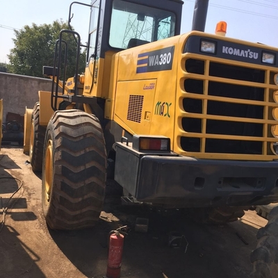 Excelente estado Komatsu WA380 carregador de rodas usadas com cilindro hidráulico Liyuan