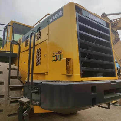 Bom estado Komatsu WA600 carregador de rodas usadas com 178/kw Moving Type Wheel Machine