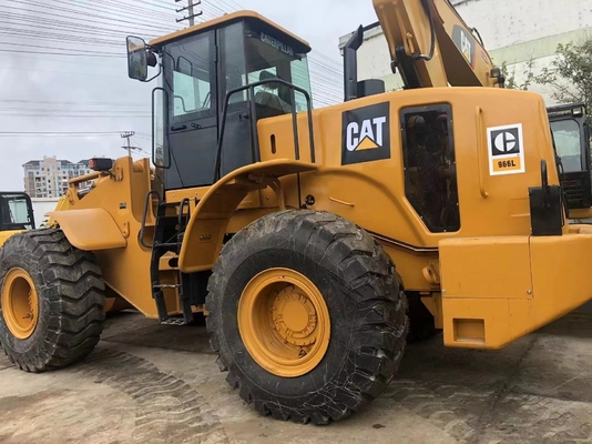 Bom estado CAT 966L carregador de rodas usado com motor japonês e bomba hidráulica Liyuan