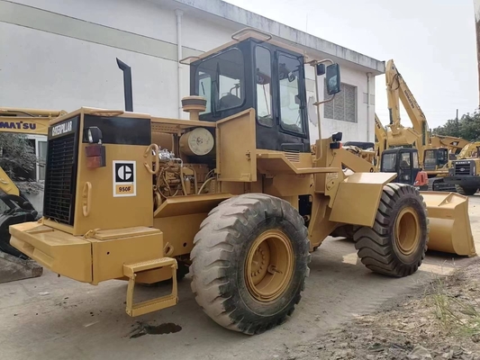 Carregador usado CAT 950F de alta eficiência operacional do Japão com cilindro hidráulico Liyuan