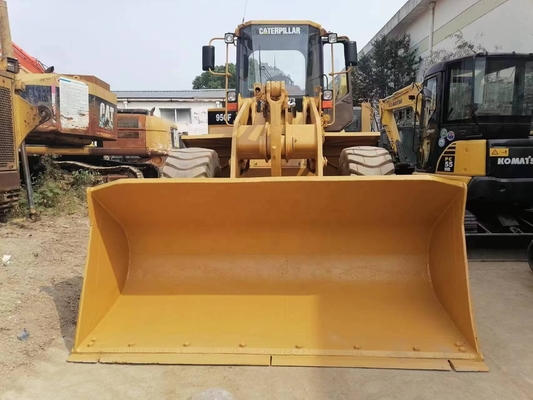 Carregador usado CAT 950F de alta eficiência operacional do Japão com cilindro hidráulico Liyuan
