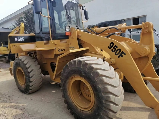 Carregador usado CAT 950F de alta eficiência operacional do Japão com cilindro hidráulico Liyuan