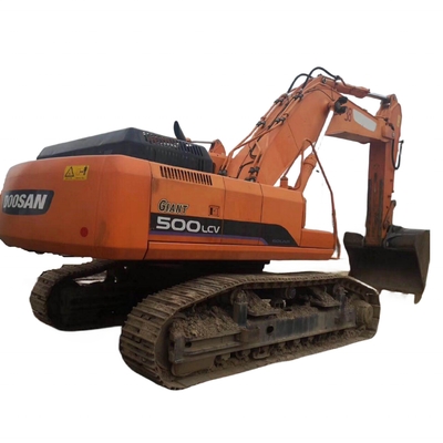Excavadora do tipo movel Doosan 500-7 em bom estado Excavadora original de segunda mão