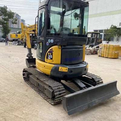 Excavadora Komatsu PC35 3T em bom estado Excavadora de rastreamento EPA Motor Shanghai