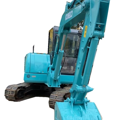 Excavadora mini Kobelco SK60 usada com bomba hidráulica Liyuan Horas de trabalho baixas 0-2000
