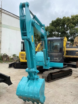 Excavadora mini Kobelco SK60 usada com bomba hidráulica Liyuan Horas de trabalho baixas 0-2000