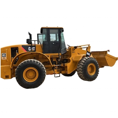 Tractor de carregador dianteiro original japonês Cat 966L Carregador de rodas usado com e 165kw