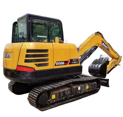 Escavação original SANY 55C com motor EPA e capacidade de balde de 0,35m3