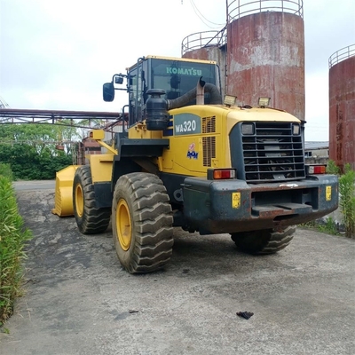 Carregador frontal usado Komatsu WA320-5 com poucas horas de trabalho 0-2000 em ótimo estado