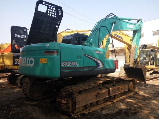 Excavadora usada Kobelco SK210LC Japão Trator original com baixo consumo de combustível