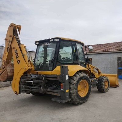 Horário de trabalho reduzido Carregador de retroescavadeira Excavadora de carga frontal usada SDLG B877F Equipamento original