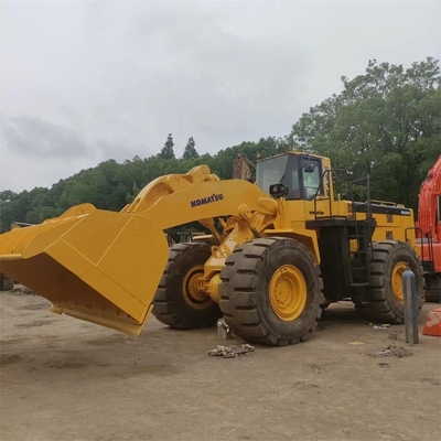 Carregador de rodas Komatsu WA600 feito no Japão Horas de trabalho baixas Ideal para obras de construção