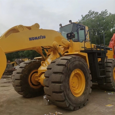 Carregador de rodas Komatsu WA600 feito no Japão Horas de trabalho baixas Ideal para obras de construção