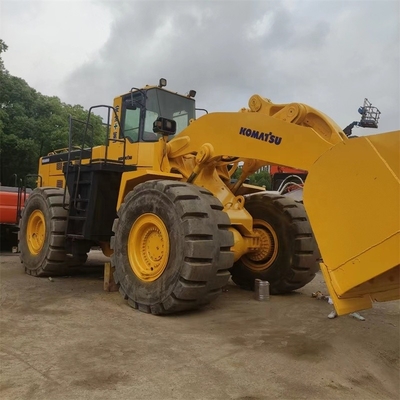 Carregador de rodas Komatsu WA600 feito no Japão Horas de trabalho baixas Ideal para obras de construção