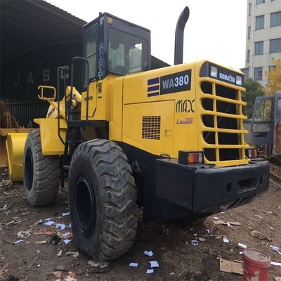 5TON Carregador de rodas Komatsu WA380 usado em bom estado e bomba hidráulica