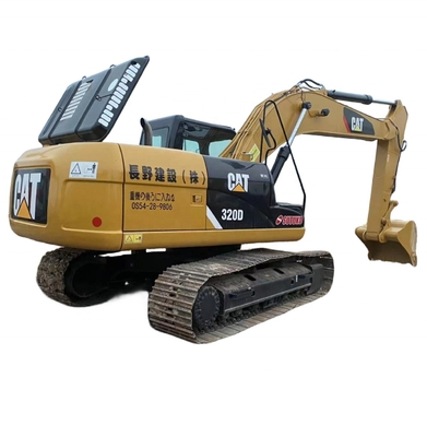 Excavadora usada de 20 toneladas CAT 320D com motor EPA e tinta original GDI Caterpillar 320D