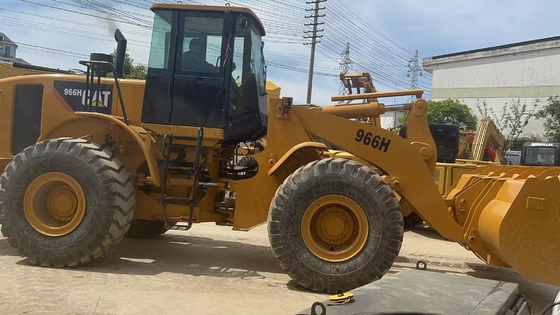 Carregadores de rodas usados CAT966H com peso da máquina de 6000 kg Outra bomba hidráulica incluída