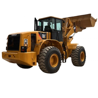 Carregador de rodas CAT966L usado com motor Cummins e poucas horas de trabalho