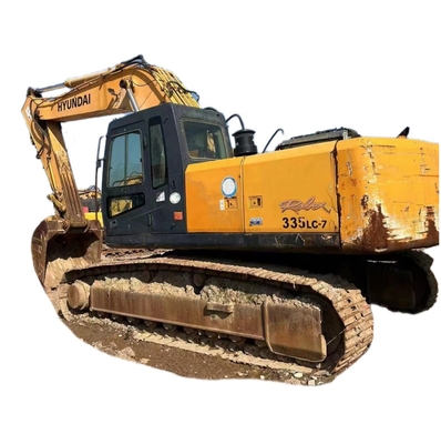 33 TON Coreia EPA Motor Hyundai 335LC-7 Excavadora hidráulica Excavadora móvel de tipo raspador