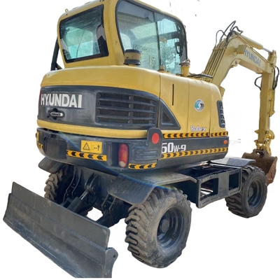 6TON Peso de operação Utilizado Excavador Hyundai 60W-9 máquina de rastreamento Suave e operação