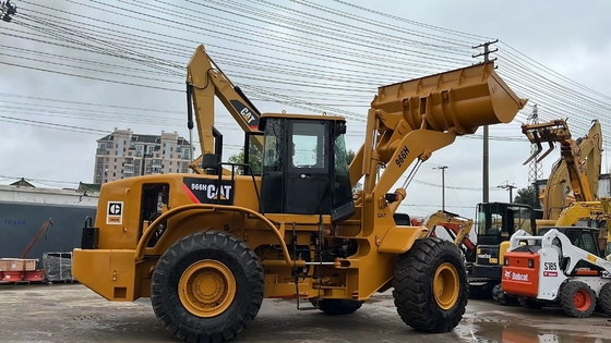Carregador de rodas Caterpillar 966H de alto desempenho com cilindro hidráulico Liyuan