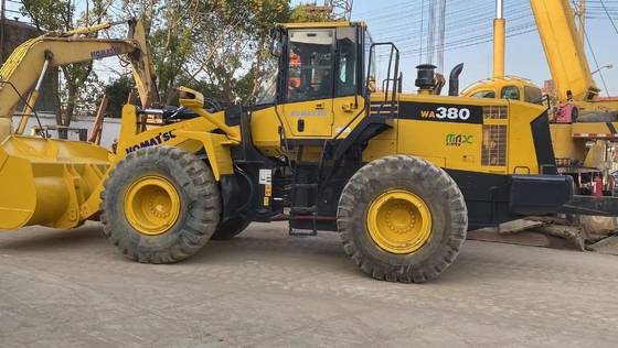 Bom estado de segunda mão Komatsu WA380 Carregador usado Excavadora Cor Original Carregador de Pagamento