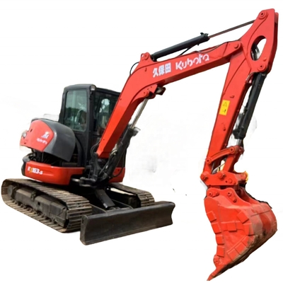 Mini escavadeira Kubota KX163 usada com motor japonês e cilindro hidráulico Liyuan
