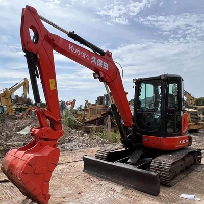 Mini escavadeira Kubota KX163 usada com motor japonês e cilindro hidráulico Liyuan