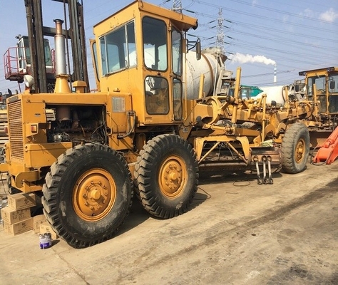 Máquina usada Japão pintura original Komatsu GD505A 20ton Grader no Japão com motor CAT