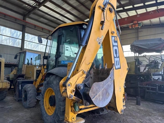 Horário de trabalho reduzido JCB 3CX Backhoe Loader com motor original do Reino Unido em tipo de roda móvel
