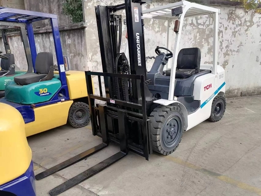 Alimentos e Bebidas Usados Japão Caminhão elevador a diesel TCM 3 toneladas com cilindro hidráulico Nabtesco