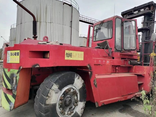 Caminhão de empilhadeira de 25 toneladas Mitsubishi FD250 com motor CAT e bomba hidráulica Nabtesco