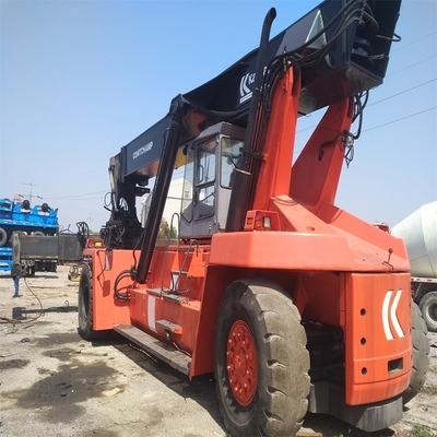 90% Kalmar Reach Stacker DRD450 Torre de guindaste 45 toneladas Container Telescópica manipulador