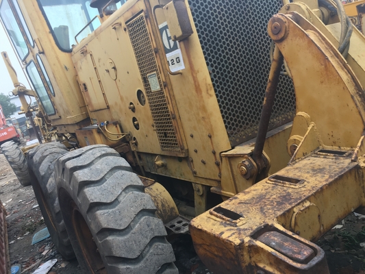 Boa condição, rolha de tambor duplo CAT 12G, máquina de classificação de terra usada do Japão.