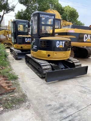 Excavadora mini CAT305 usada com peso operacional de 0,8 TON e sistema hidráulico