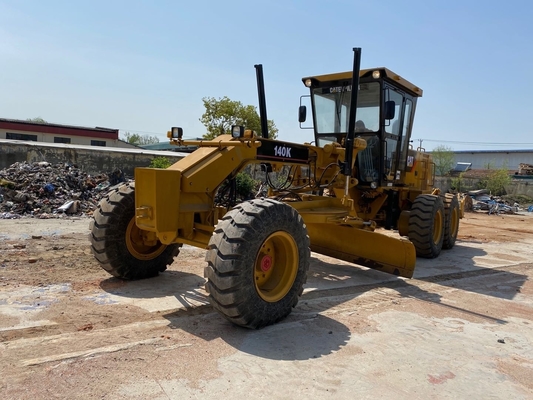 Bom desempenho de segunda mão 140K Motor Grader Cat140 Grade usado para construção