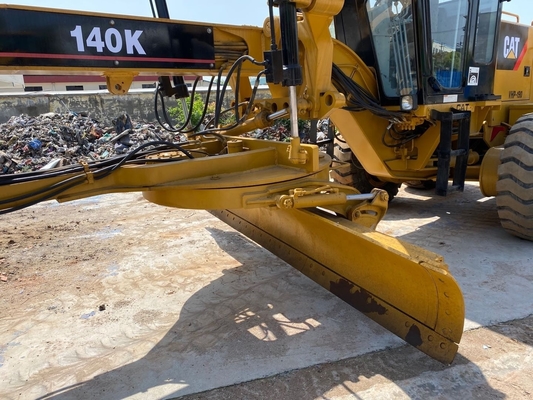 Bom desempenho de segunda mão 140K Motor Grader Cat140 Grade usado para construção