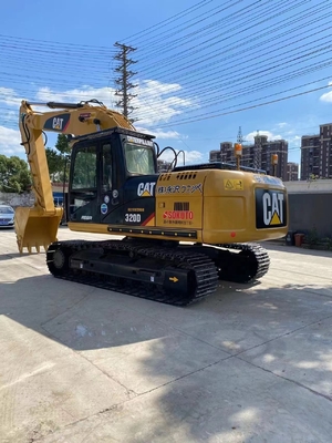 20000 kg Tinta original usada Máquina de escavação a diesel Excavadora Crawler Caterpillar 320D
