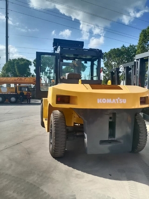 Elevador elétrico a diesel de segunda mão Komatsu FD160 de 16 toneladas com sistema hidráulico original em bom estado