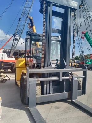 Elevador elétrico a diesel de segunda mão Komatsu FD160 de 16 toneladas com sistema hidráulico original em bom estado