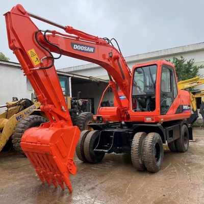 Japão Doosan DH150W-7 Excavadora com pintura original e capacidade de balde de 0,1m3 no Japão