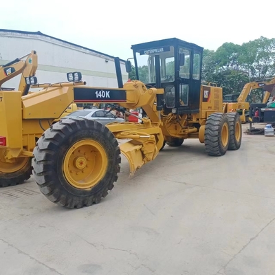 Máquina de classificação de motores CAT140K de segunda mão, cor original, máquinas de engenharia e construção