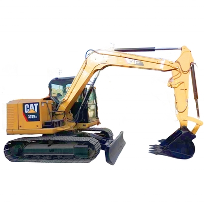 Excavadora diesel usada de 7 toneladas Caterpillar 307E2 de alta eficiência operacional do Japão