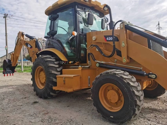 Pintura original 9TON Japão EPA Motor Hidráulica Backhoe Loader Caterpillar 420F CAT420F
