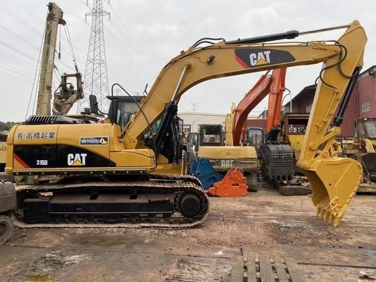 Fazendas Usadas 15 toneladas Japão Tinta Original Excavadora Diesel Caterpillar 315D com Horários Baixos