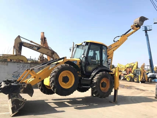 Carregador de retroescavadeira JCB 4CX do Japão com boa capacidade de balde