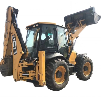 Carregador JCB 4CX usado Carregador de retroescavadeira de 15 toneladas com cilindro hidráulico Nabtesco do Japão