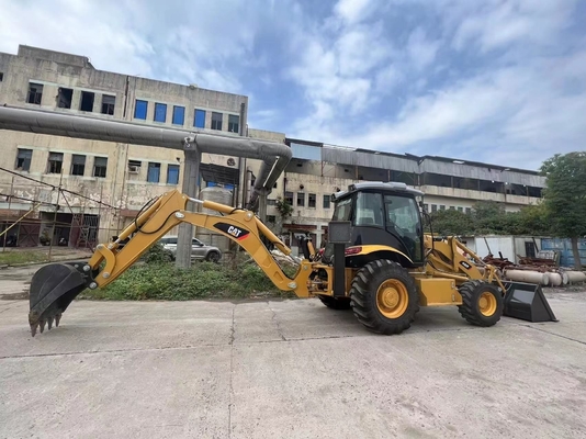 Carregador de tinta diesel original usado Caterpillar 420F com válvula hidráulica Nabtesco 2017